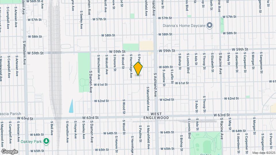 6032 S Paulina St Map and Location Details