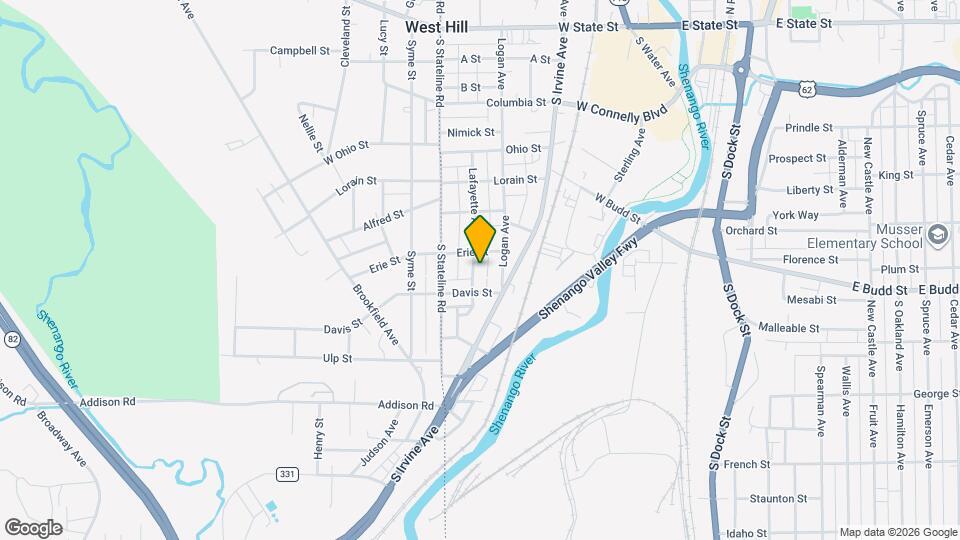 557 Lafayette Ave Map and Location Details