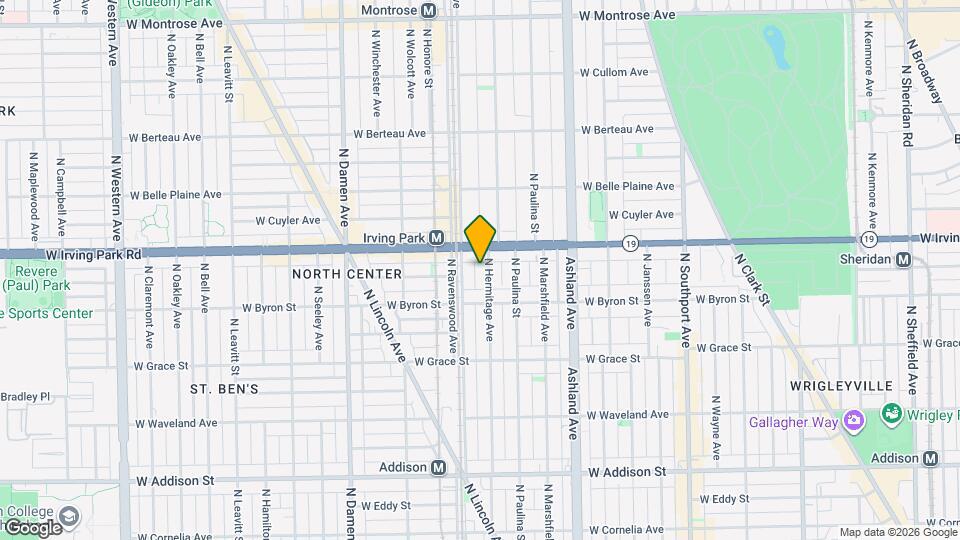 3934 N Hermitage Ave Map and Location Details