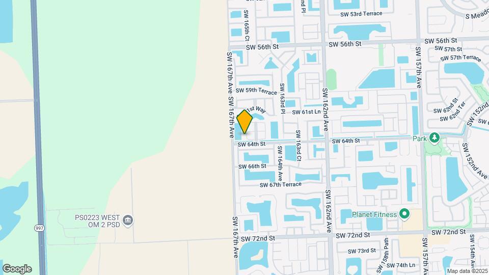 6356 SW 165th Pl Mapa y Detalles de la Ubicación