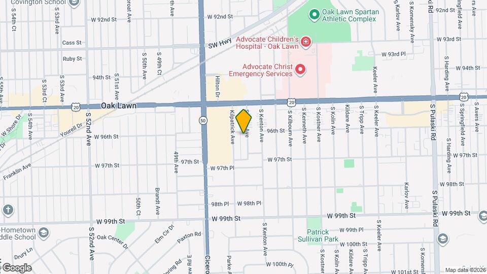 9604 S Knox Ave Mapa y Detalles de la Ubicación