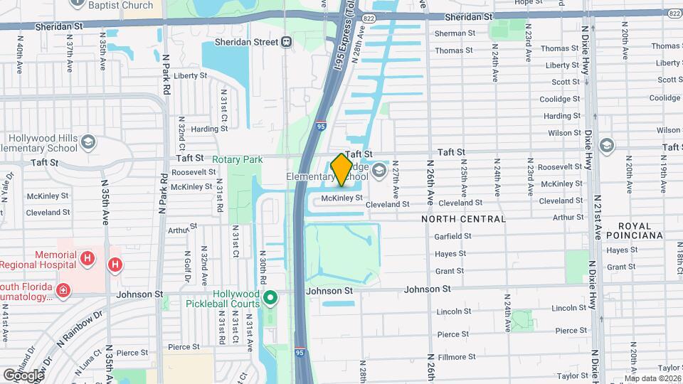 2827 McKinley St Map and Location Details