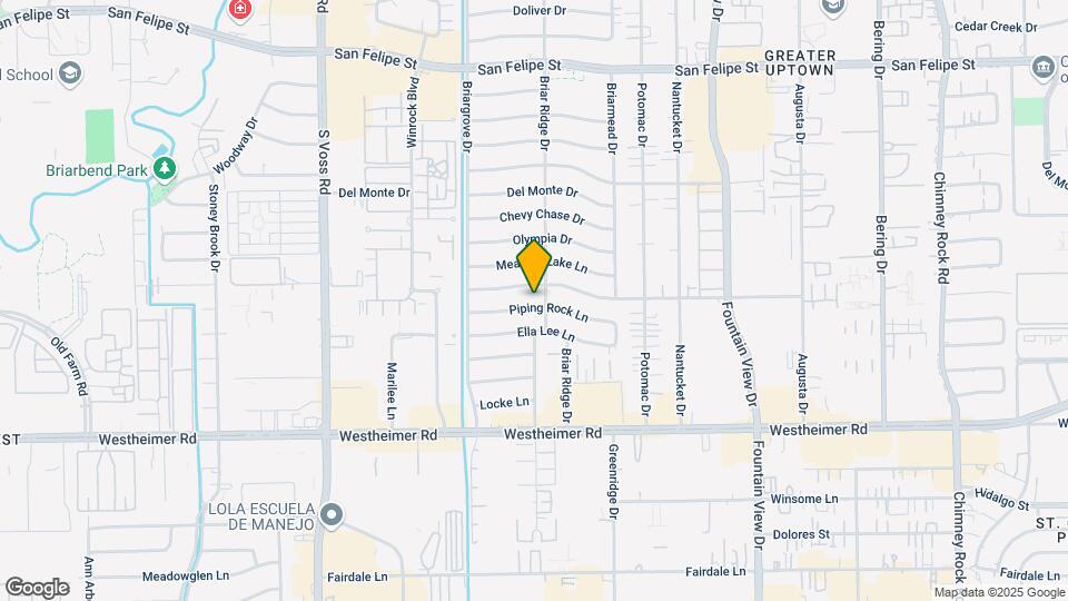 6206 Piping Rock Ln Mapa y Detalles de la Ubicación