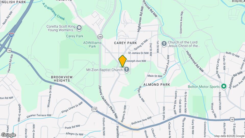 2594 Watkins St NW, Unit A Map and Location Details