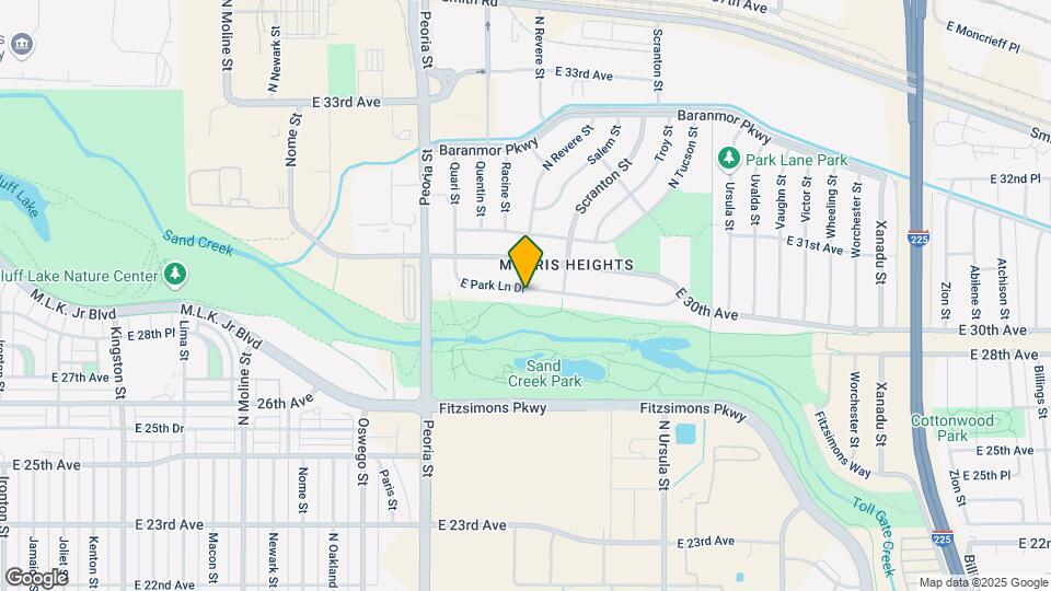 12496 E Park Ln Dr Map and Location Details