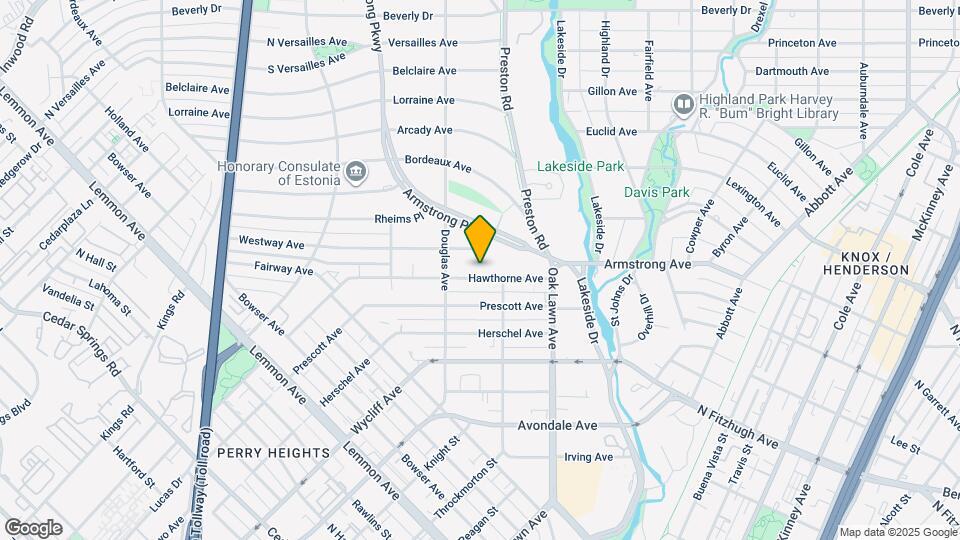 4135 Hawthorne Ave Map and Location Details