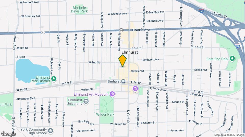 131 N Addison Ave Map and Location Details