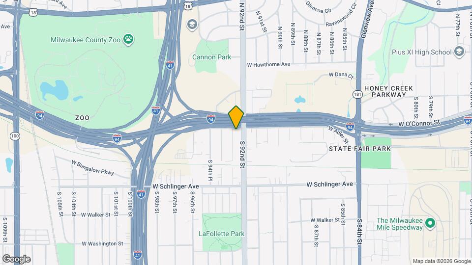 9219 W Adler St Map and Location Details