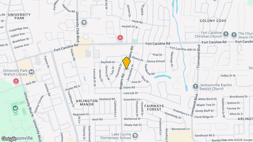 3459 Rogero Rd Map and Location Details