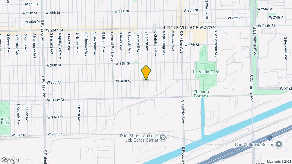 3002 S Homan Ave, Unit 1 Map and Location Details