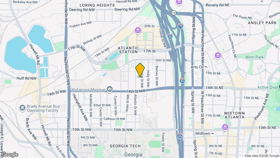 1206 Francis St NW, Unit 4 Map and Location Details