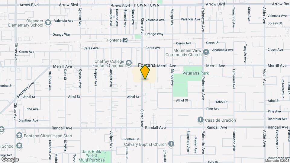9001 Sierra Ave, Unit 1 Mapa y Detalles de la Ubicación