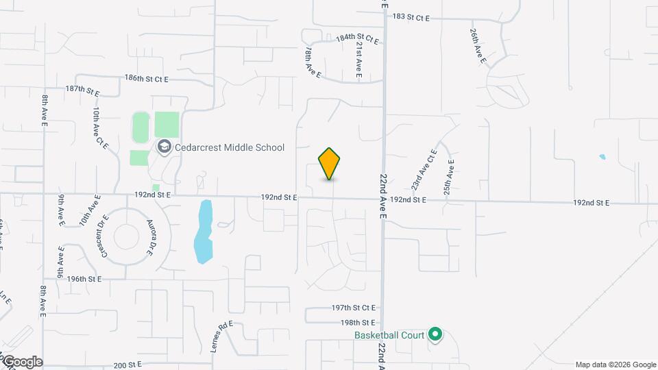 19106 19th Ave Ct E Mapa y Detalles de la Ubicación