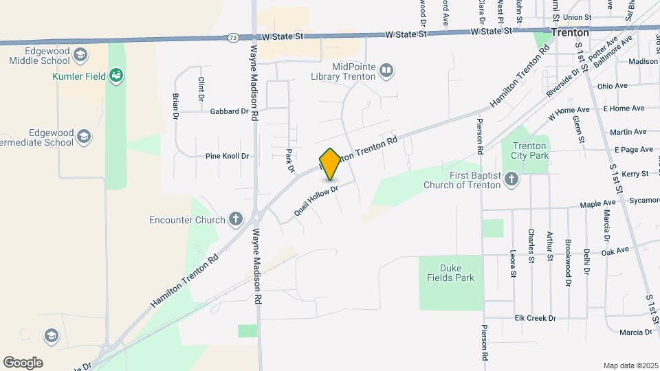 613 Quail Hollow Dr Map and Location Details