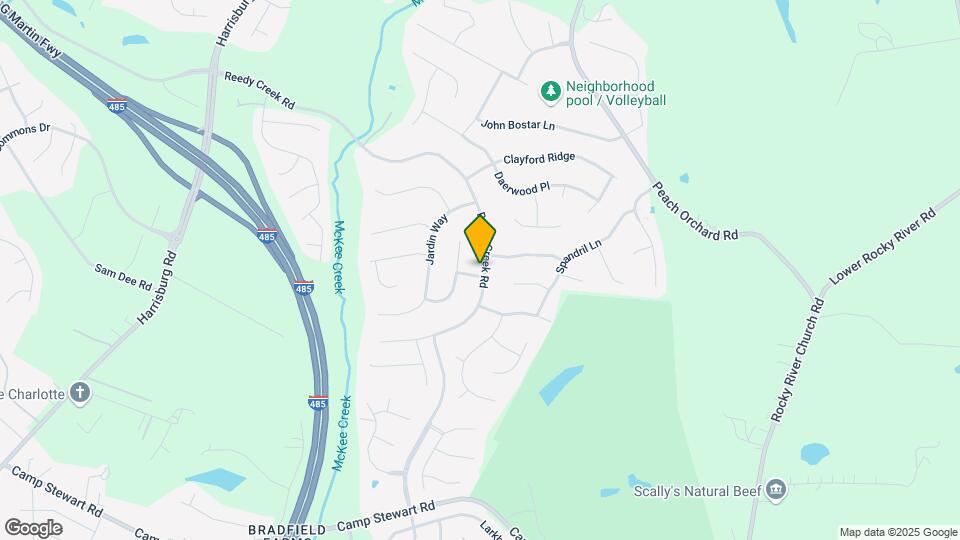 6925 Reedy Creek Rd Map and Location Details