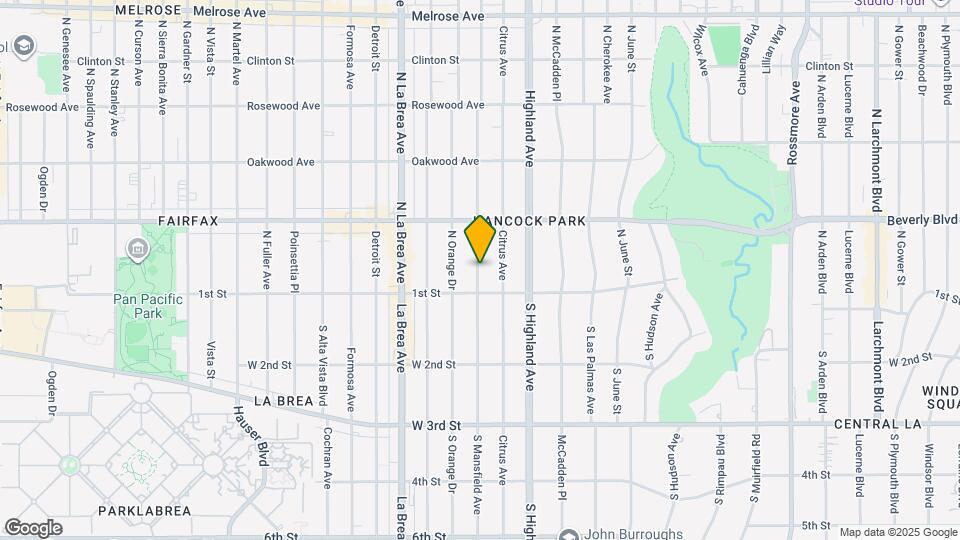 124 N Mansfield Ave Map and Location Details