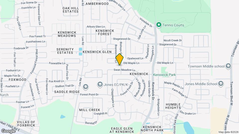 8223 Swan Meadow Ln Map and Location Details