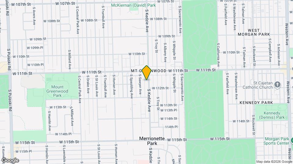 11136 S Kedzie Ave, Unit 2 Map and Location Details