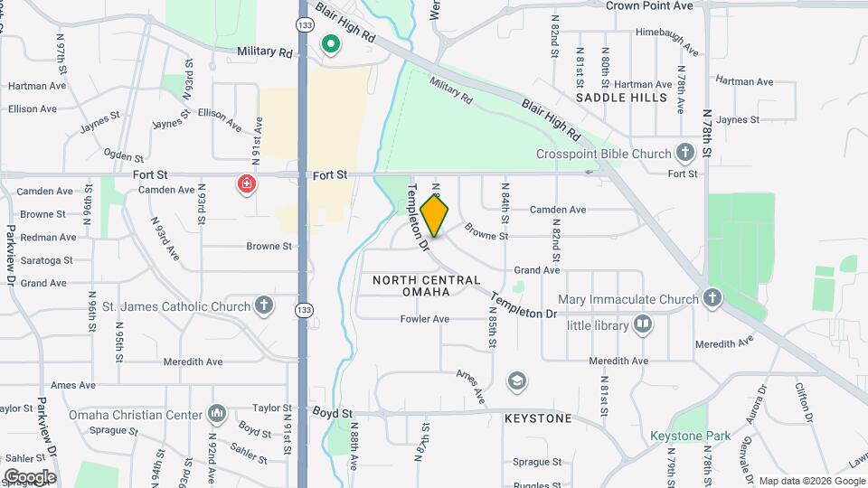 8624 Templeton Dr Map and Location Details