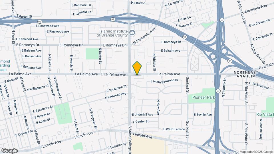 2024 E La Palma Ave Map and Location Details