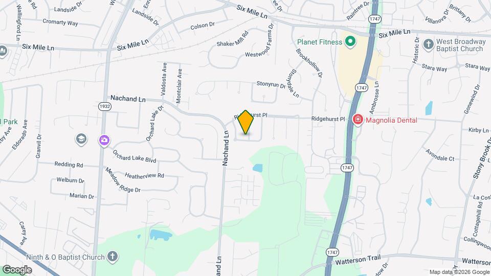 3914 Stone Hollow Dr Map and Location Details