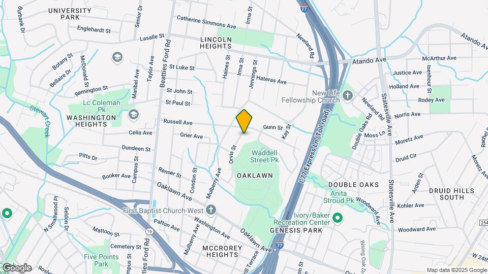 1434 Orvis St Map and Location Details