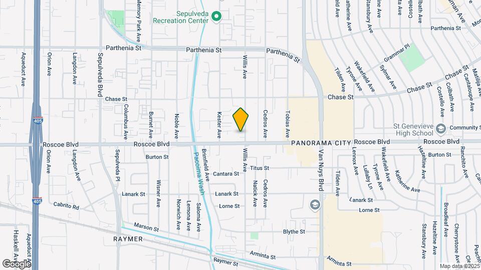 8315 Willis Ave Mapa y Detalles de la Ubicación