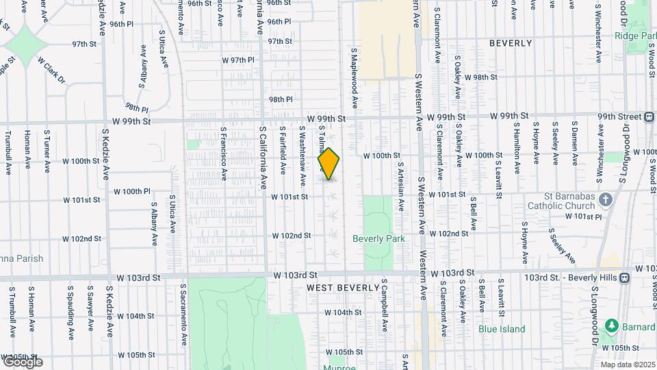 10043 S Talman Ave Map and Location Details