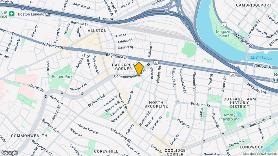 1144 Commonwealth Ave Map and Location Details