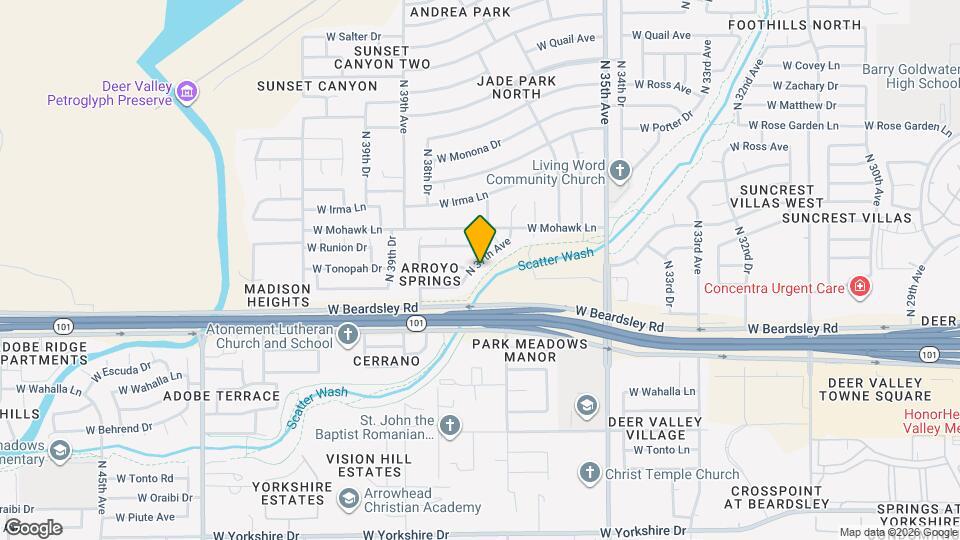 20415 N 37th Ave Map and Location Details