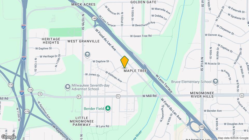 6626 N Bourbon St Map and Location Details