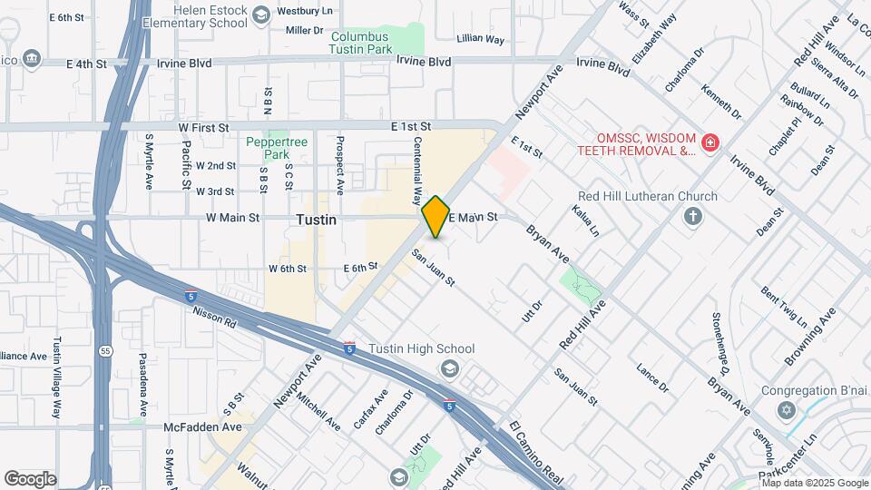1052 Andrews St Map and Location Details