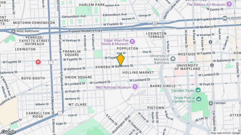 1041 W Baltimore St Map and Location Details