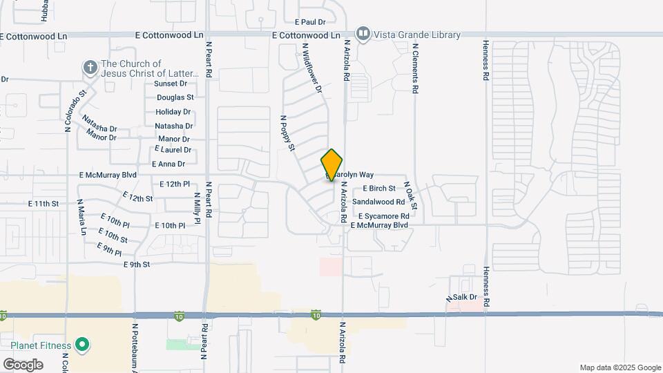 1682 E Kielly Ln Map and Location Details