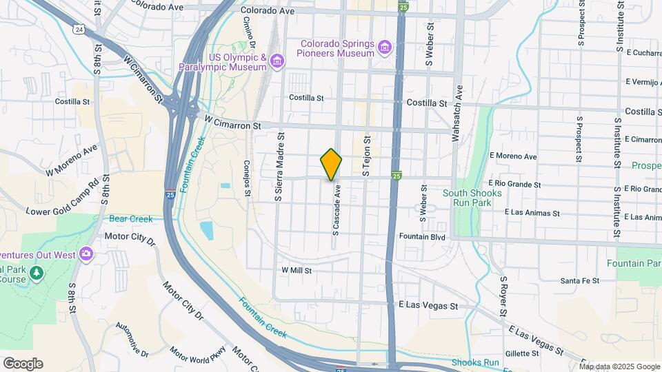 708 S Cascade Ave Map and Location Details