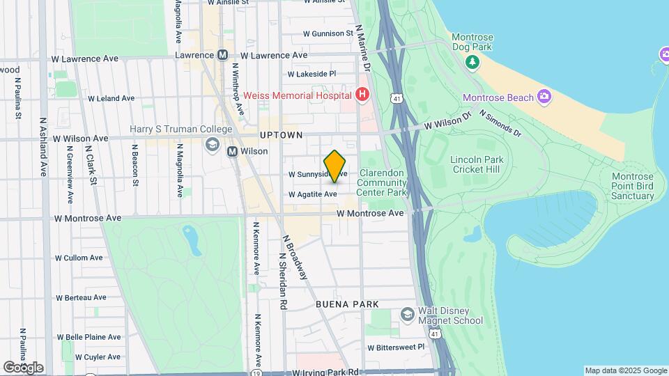 838 W Agatite Ave Mapa y Detalles de la Ubicación