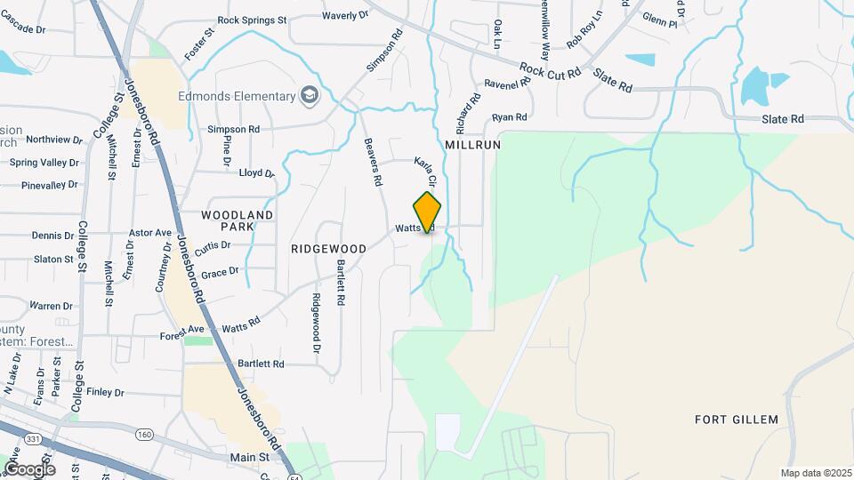 1381 Watts Rd Map and Location Details