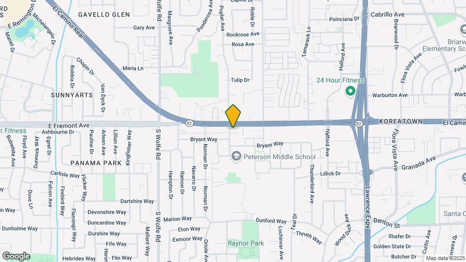 1308 Poplar Ave Mapa y Detalles de la Ubicación