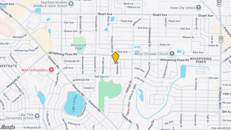 1903 Queens Rd Map and Location Details