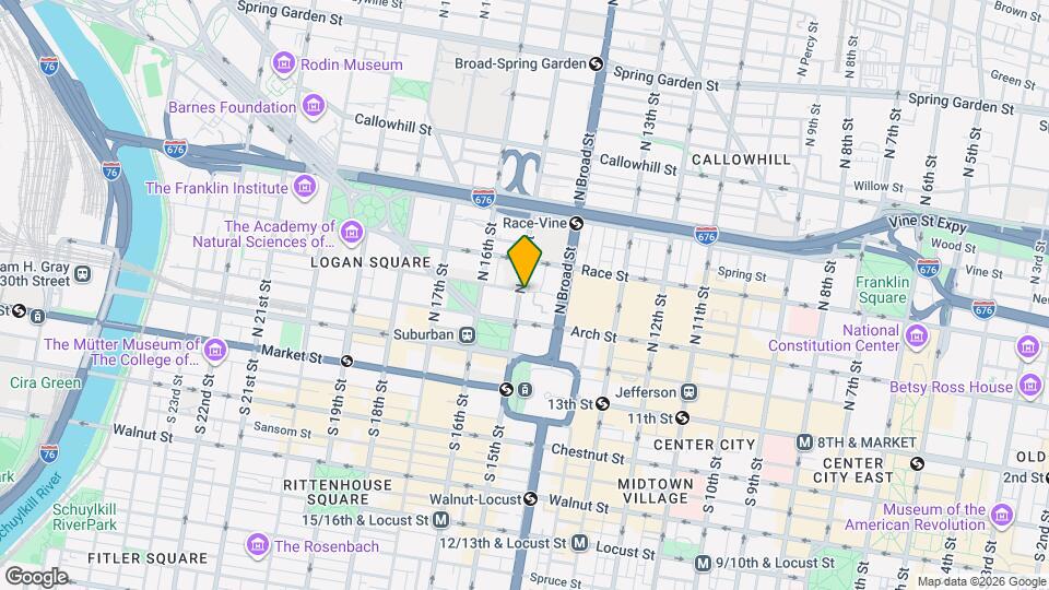 127-131 N 15th St Map and Location Details
