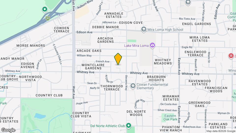 Whitney Villa Apartments Map and Location Details
