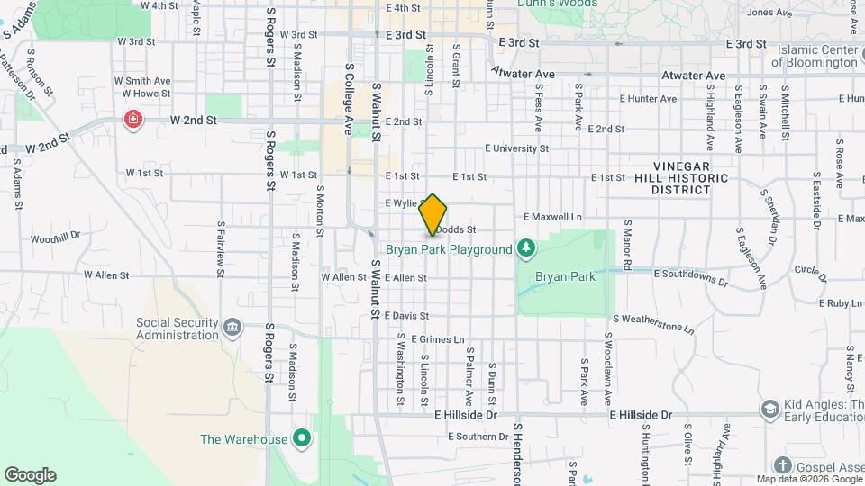 813 S Lincoln St Map and Location Details