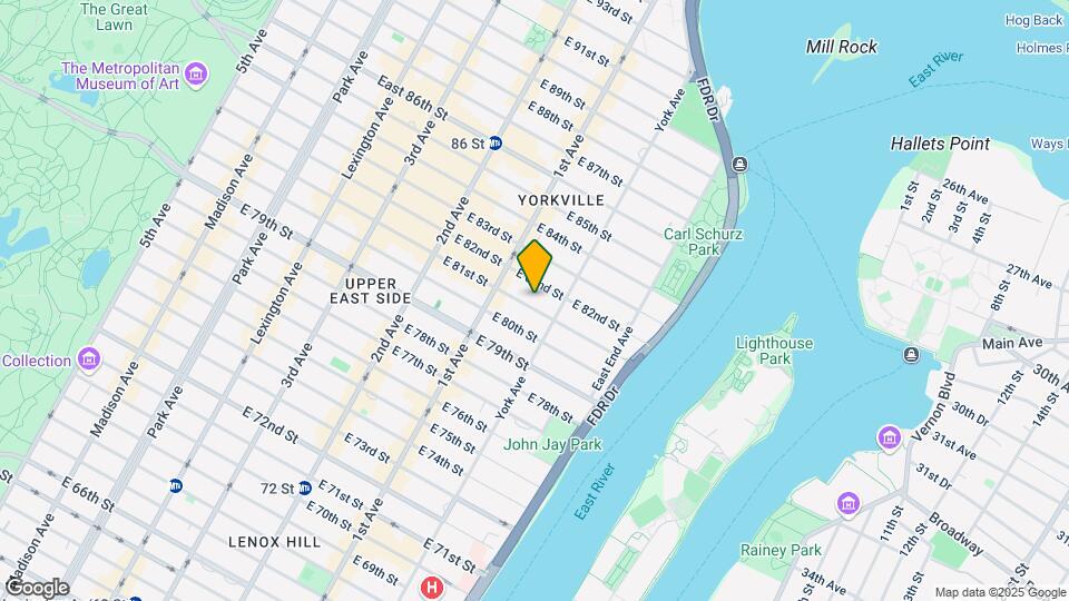 425 E 81st St Map and Location Details