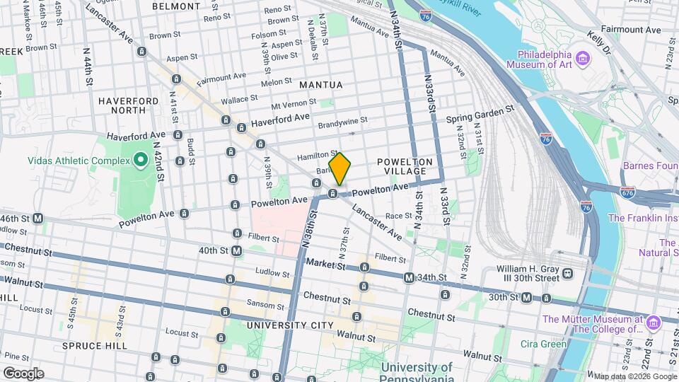 3707 Powelton Ave Map and Location Details