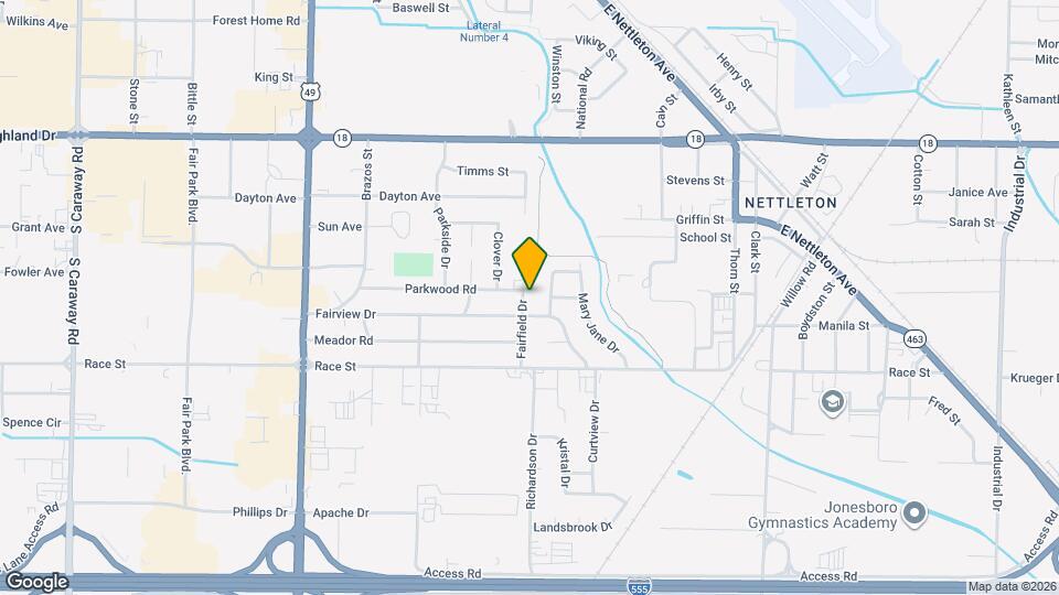 2310 Fairfield Dr Map and Location Details