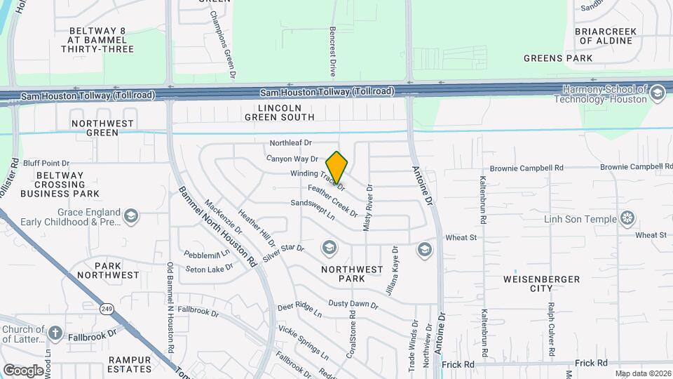 6811 Winding Trace Dr Map and Location Details