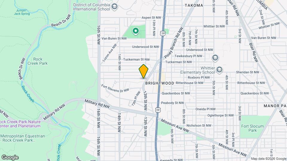 1304 Rittenhouse St NW Map and Location Details