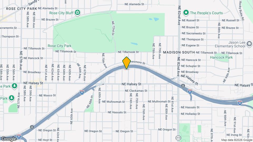 1643 NE 74th Ave Map and Location Details