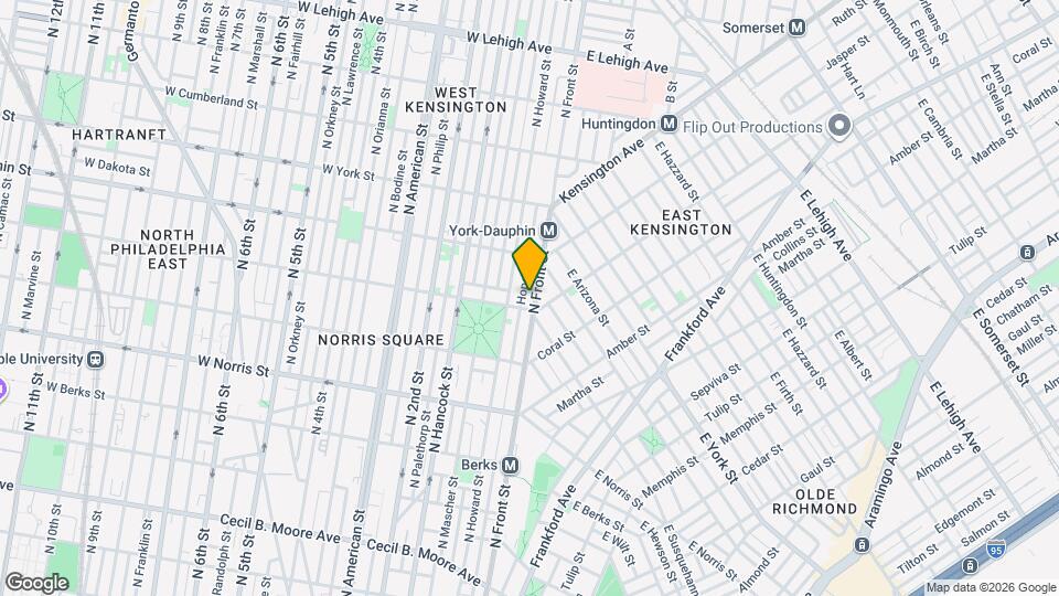 2212 N Front St Map and Location Details