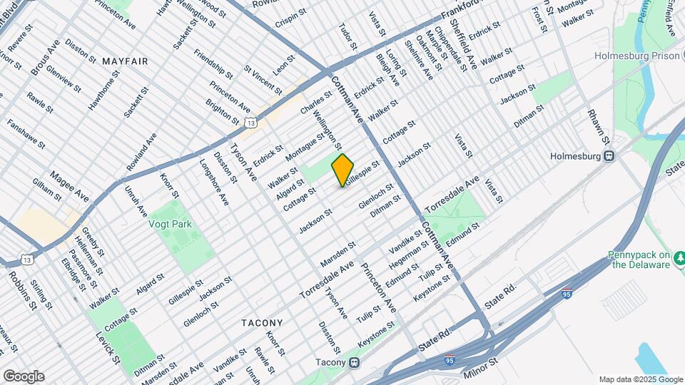 7145 Gillespie St Map and Location Details